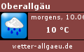 das aktuelle Wetter im Oberallg�u