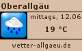 das aktuelle Wetter im Oberallg�u